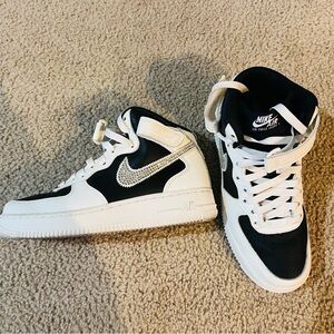 Nike Black and White High Tops